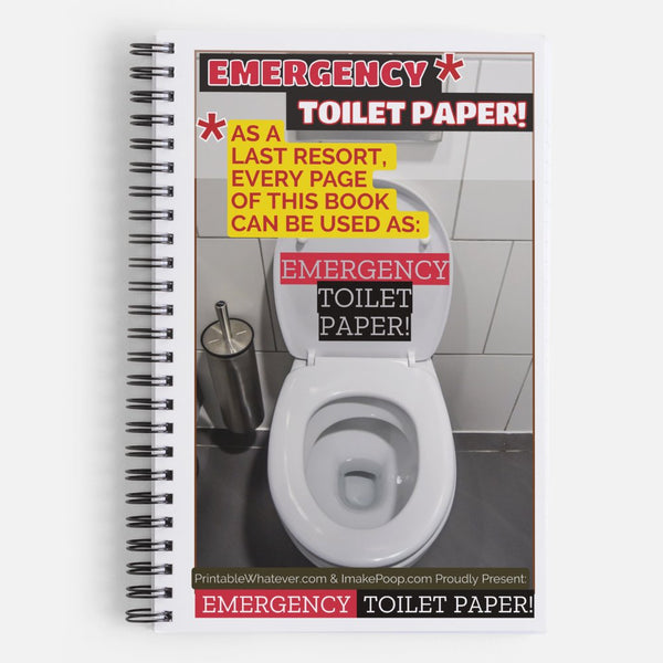 Emergency Toilet Paper NOTEBOOK