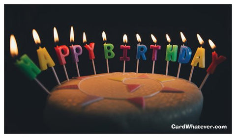 Happy Birthday - Birthday Candles Card!