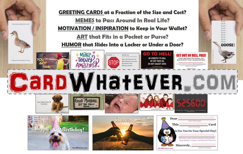 $1 Dibs on spot in "CARD Whatever" #CollaborativeCompetition