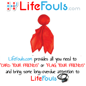 LifeFouls.com Red Challenge Flag