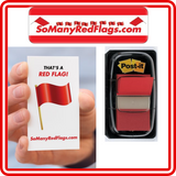 RED FLAG Post-Its! - SoManyRedFlags.com