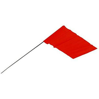 RED FLAG (tall) - Flag Stakes with 21-inch wire stem - SoManyRedFlags.com