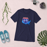 Interstate 69 (I-69) in the USA! Super-Soft TRI-BLEND