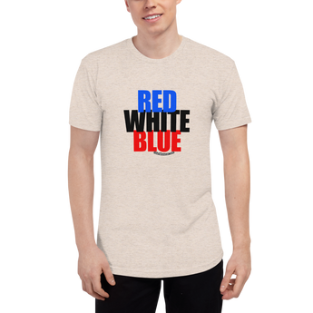 Red, White, and... WHAT?! (Tri-Blend)