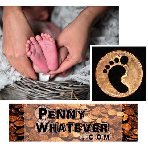 FOOTPRINT Penny! ("Whatever Pennies" from PennyWhatever.com)