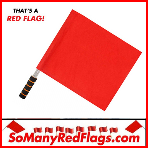 Red Linesman Flag (soccer) - SoManyRedFlags.com