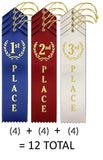 Ribbons: 1st, 2nd, 3rd (set of all 3)